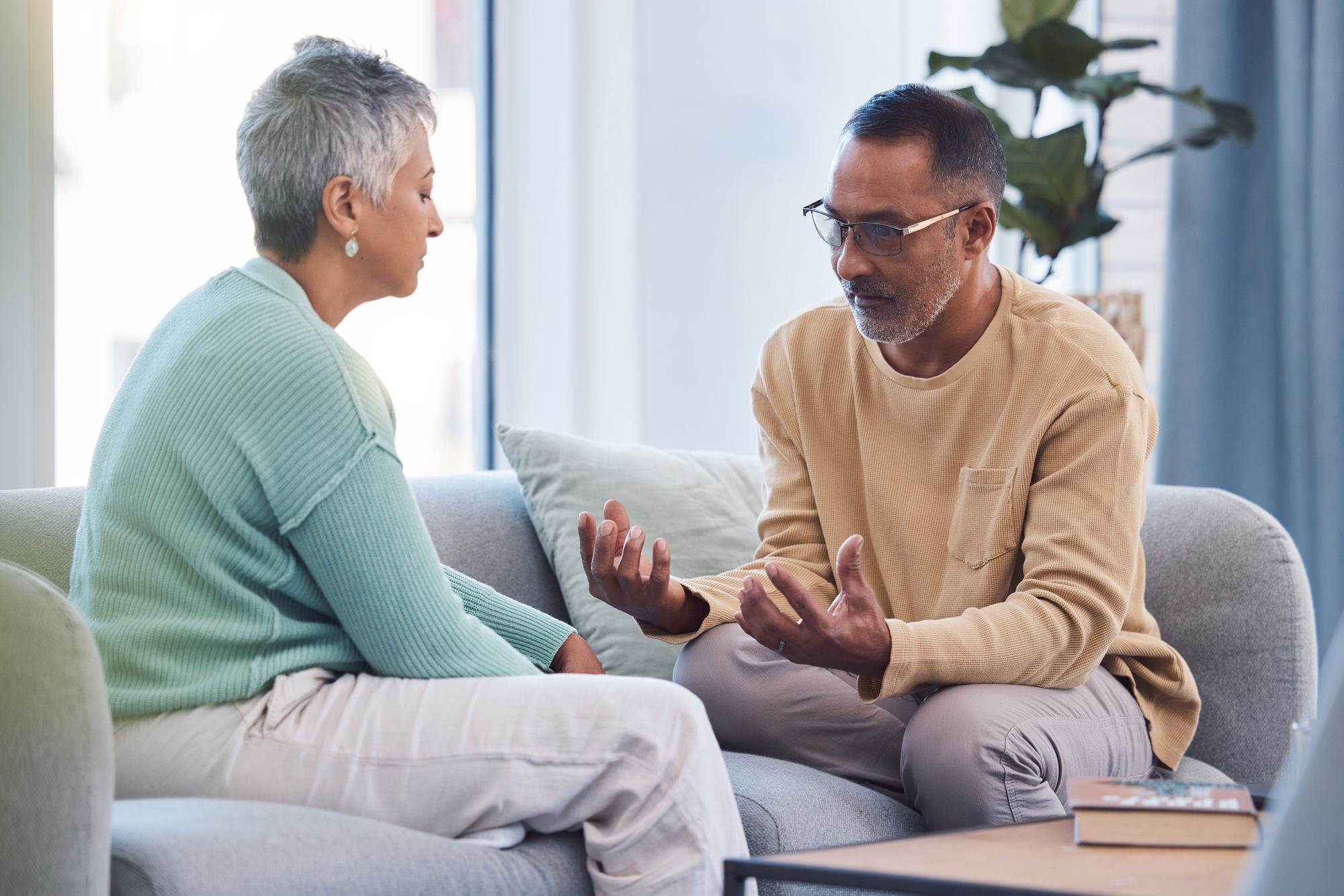 Adults in counseling session
