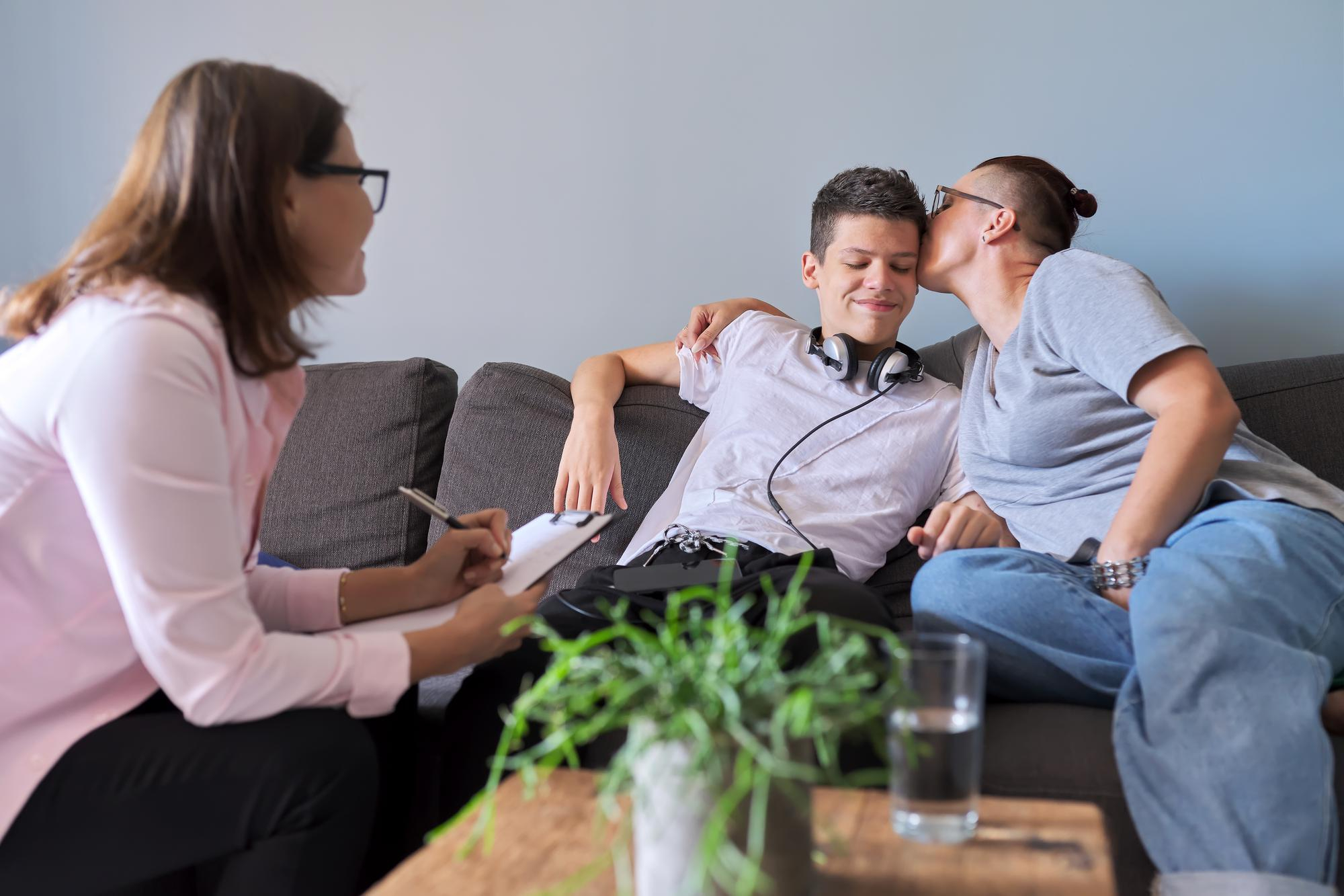 Adults in counseling session