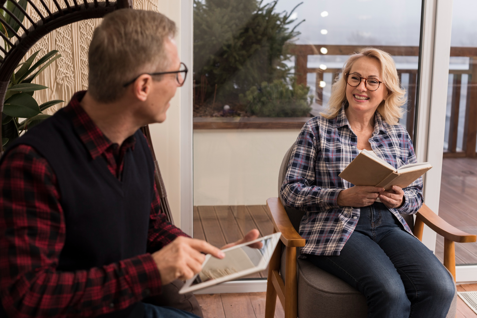 Adults in counseling session