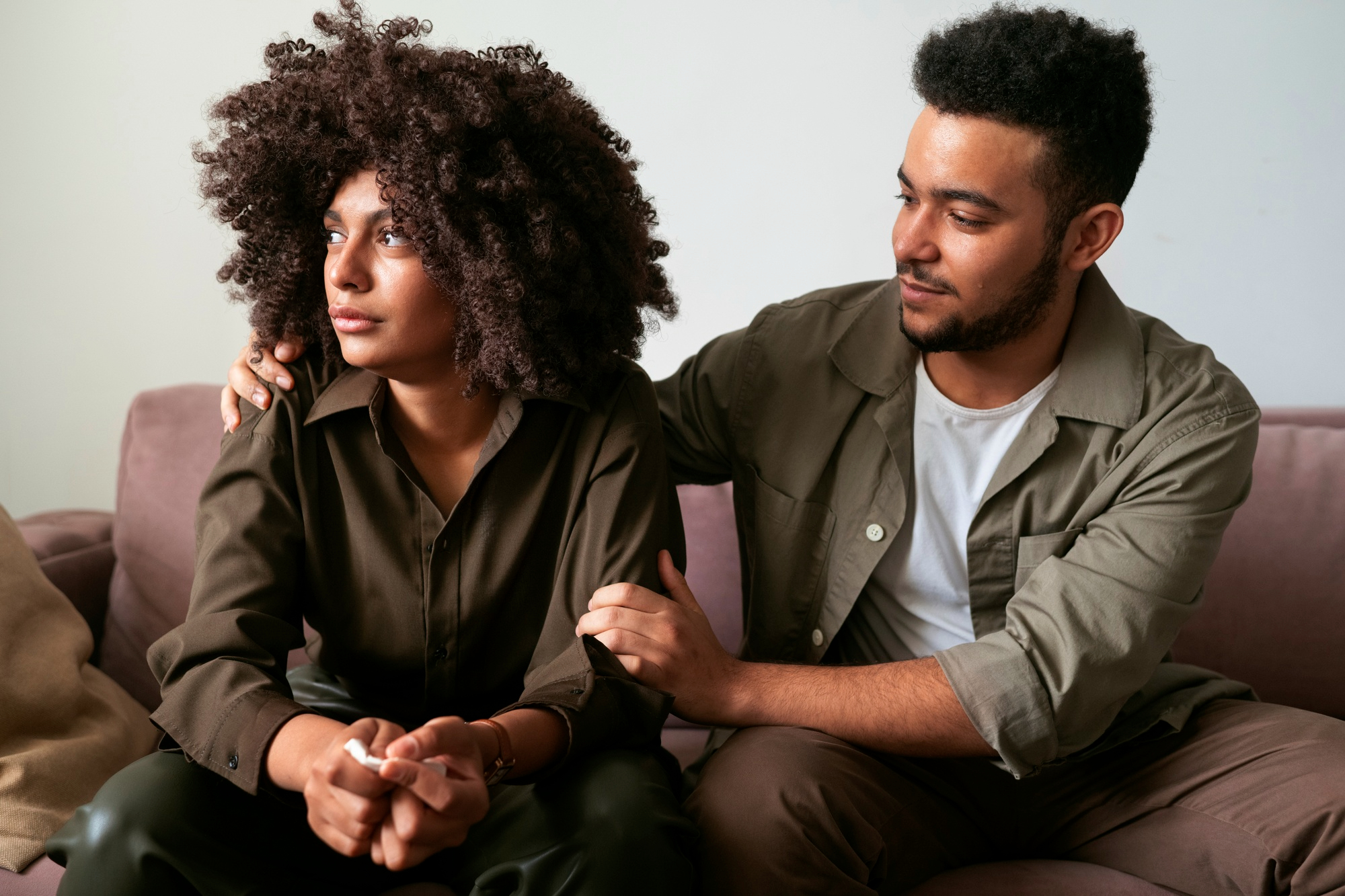Adults in counseling session